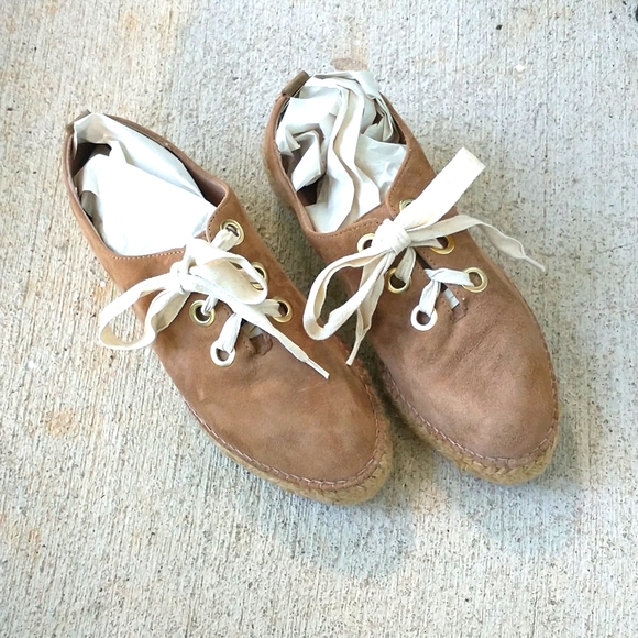 Eric Michael Beige Suede Espadrilles - Picture 3 of 8